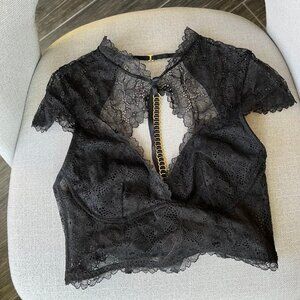 Victoria's Secret Very Sexy Lace High Neck Halter Bralette